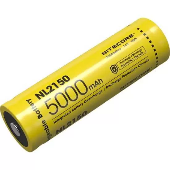 Επαναφορτιζόμενη Μπαταρία Nitecore 21700 NL2150 5000mAh 3,6V | www.lightgear.gr