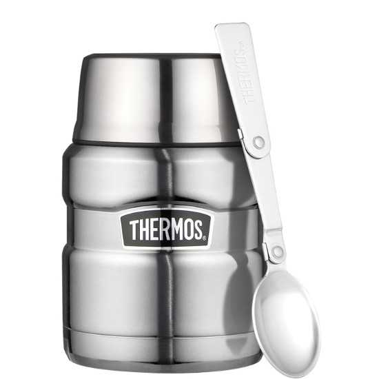 Ανοξείδωτο Θερμός Φαγητού Thermos King 470ml Metal | www.lightgear.gr