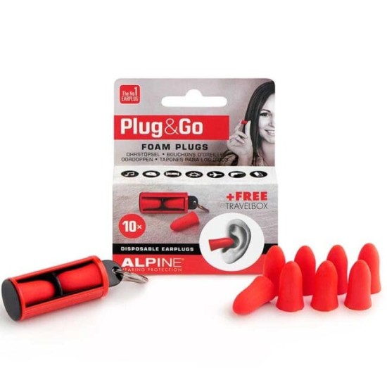 Ωτοασπίδες Alpine Plug&Go 10τεμ | www.lightgear.gr