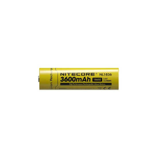 Επαναφορτιζόμενη Μπαταρία Nitecore NL1836 3600mAh 3,6V | www.lightgear.gr