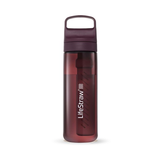 Παγούρι με Φίλτρο Νερού LifeStraw Go 650ml Merlot Me Away | www.lightgear.gr