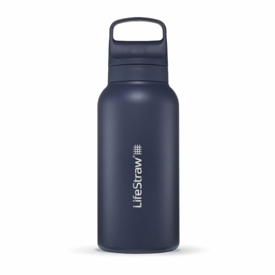 Ανοξείδωτο Παγούρι με Φίλτρο Νερού LifeStraw Go Steel 1000ml Aegean Sea | www.lightgear.gr