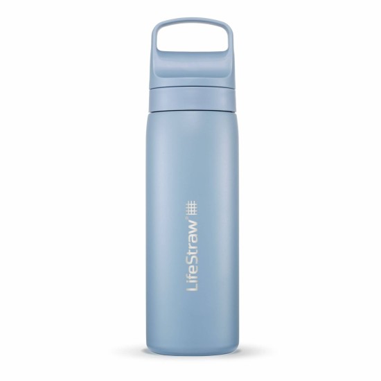 Ανοξείδωτο Παγούρι με Φίλτρο Νερού LifeStraw Go Steel 530ml Ιcelandic Βlue | www.lightgear.gr