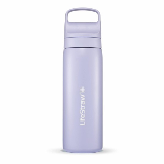 Ανοξείδωτο Παγούρι με Φίλτρο Νερού LifeStraw Go Steel 530ml Provence Purple | www.lightgear.gr