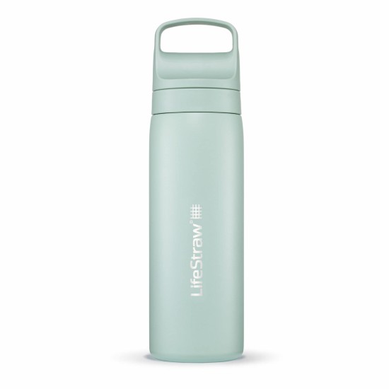 Ανοξείδωτο Παγούρι με Φίλτρο Νερού LifeStraw Go Steel 530ml Seafoam | www.lightgear.gr