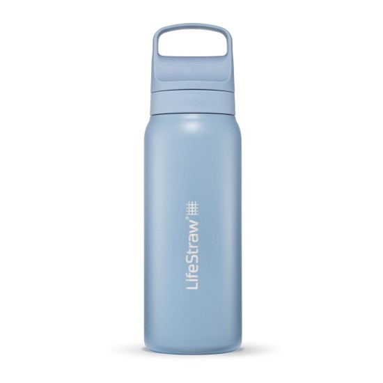 Ανοξείδωτο Παγούρι με Φίλτρο Νερού LifeStraw Go Steel 700ml Ιcelandic Βlue | www.lightgear.gr