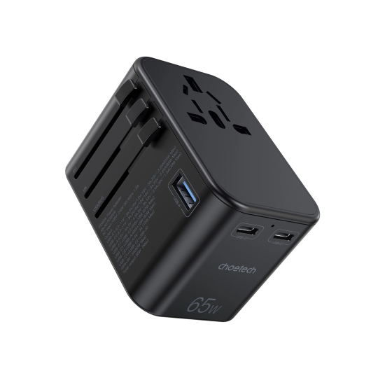 Αντάπτορας Ταξιδιού Choetech gaN 2xUSB-C 65W Fast Charger | www.lightgear.gr