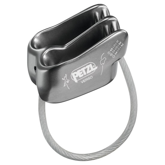 Συσκευή Ασφάλισης - Καταβατήρας Petzl Verso Grey | www.lightgear.gr