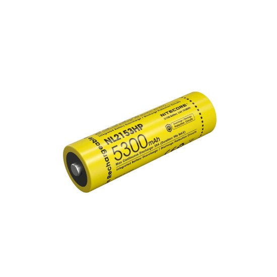 Επαναφορτιζόμενη Μπαταρία Nitecore 21700 NL2153HP 5300mAh 3,6V | www.lightgear.gr
