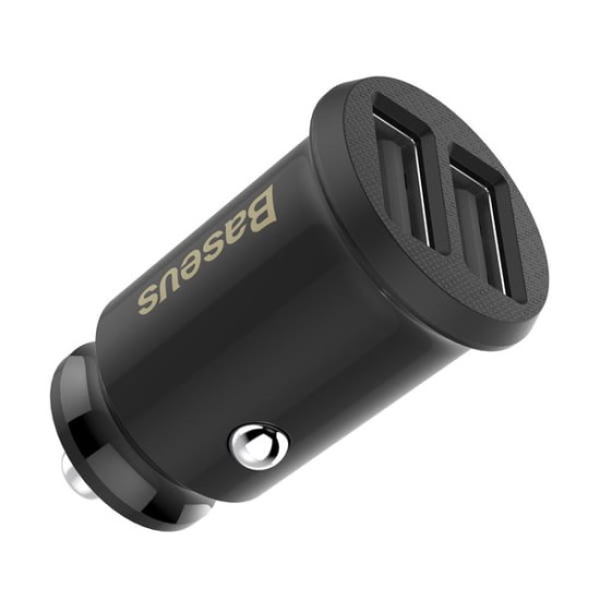 Φορτιστής Αυτοκινήτου Baseus Grain Mini Charger 2x USB-A 3.1A (CCALL-ML01) | www.lightgear.gr
