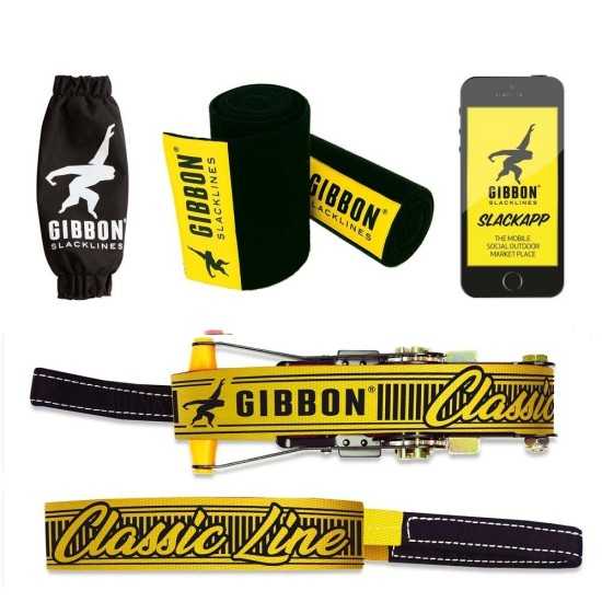 Ιμάντας Ισορροπίας Slackline Gibbon Classic Line Treewear Σετ | www.lightgear.gr