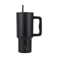 Ανοξείδωτο Θερμός Estia Straw Tumbler XL Save The Aegean 900ml Midnight Black | Estia Home Art