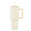 Ανοξείδωτο Θερμός Estia Straw Tumbler XL Save The Aegean 1200ml Lily White | Estia Home Art