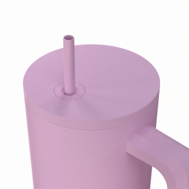 Ανοξείδωτο Θερμός Estia Straw Tumbler XL Save The Aegean 900ml Lavender | Estia Home Art