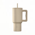 Ανοξείδωτο Θερμός Estia Straw Tumbler XL Save The Aegean 900ml Dune | Estia Home Art