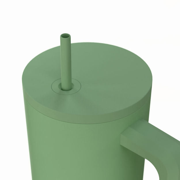Ανοξείδωτο Θερμός Estia Straw Tumbler XL Save The Aegean 900ml Pine | Estia Home Art