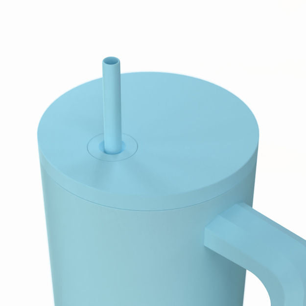 Ανοξείδωτο Θερμός Estia Straw Tumbler XL Save The Aegean 900ml Arctic | Estia Home Art