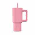 Ανοξείδωτο Θερμός Estia Straw Tumbler XL Save The Aegean 900ml Rose | Estia Home Art