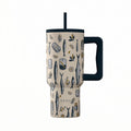 Ανοξείδωτο Θερμός Estia Straw Tumbler XL Save The Aegean 900ml Salt Life | Estia Home Art