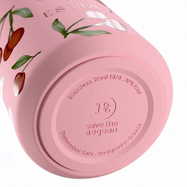 Θερμός Flow Save The Aegean 500ml Cherry Rose | Estia Home Art