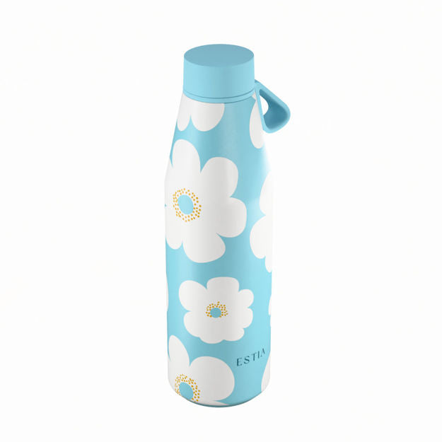 Θερμός Flow Save The Aegean 500ml Blue Daisy | Estia Home Art