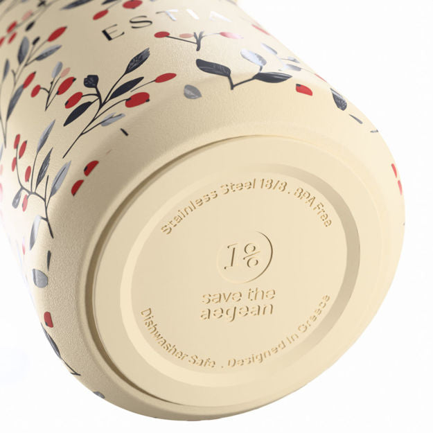 Θερμός Pulse Save The Aegean 500ml Bloom Beige | Estia Home Art