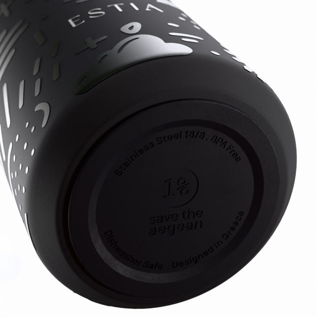 Θερμός Lens Save The Aegean 360ml Noir Echo | Estia Home Art