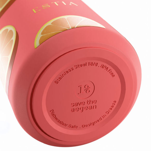 Θερμός Lens Save The Aegean 360ml Orange Pop | Estia Home Art