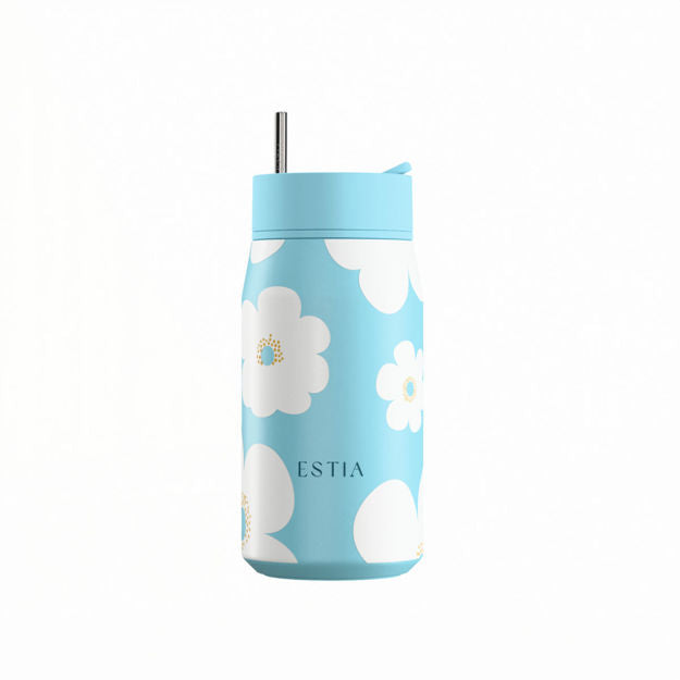 ΘΕΡΜΟΣ LENS SAVE THE AEGEAN 360ml BLUE DAISY | Estia Home Art