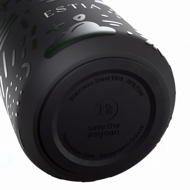 Θερμός Flow Save The Aegean 500ml Noir Echo | Estia Home Art