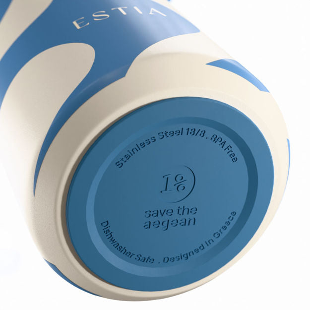 Θερμός Pulse Save The Aegean 500ml Ocean Waves | Estia Home Art