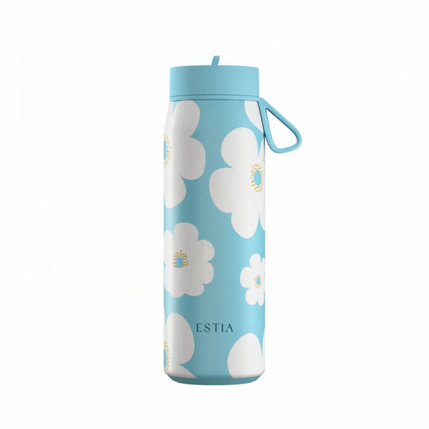 Θερμός Pulse Save The Aegean 500ml Blue Daisy | Estia Home Art