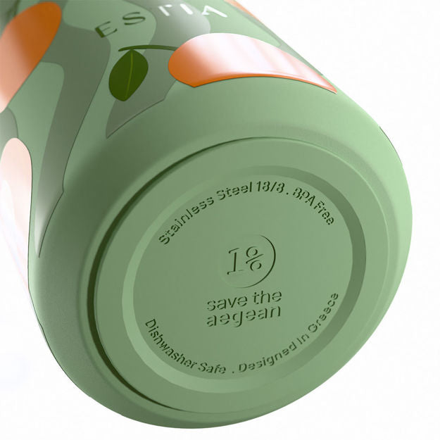 Θερμός Lens Save The Aegean 360ml Peach Garden | Estia Home Art