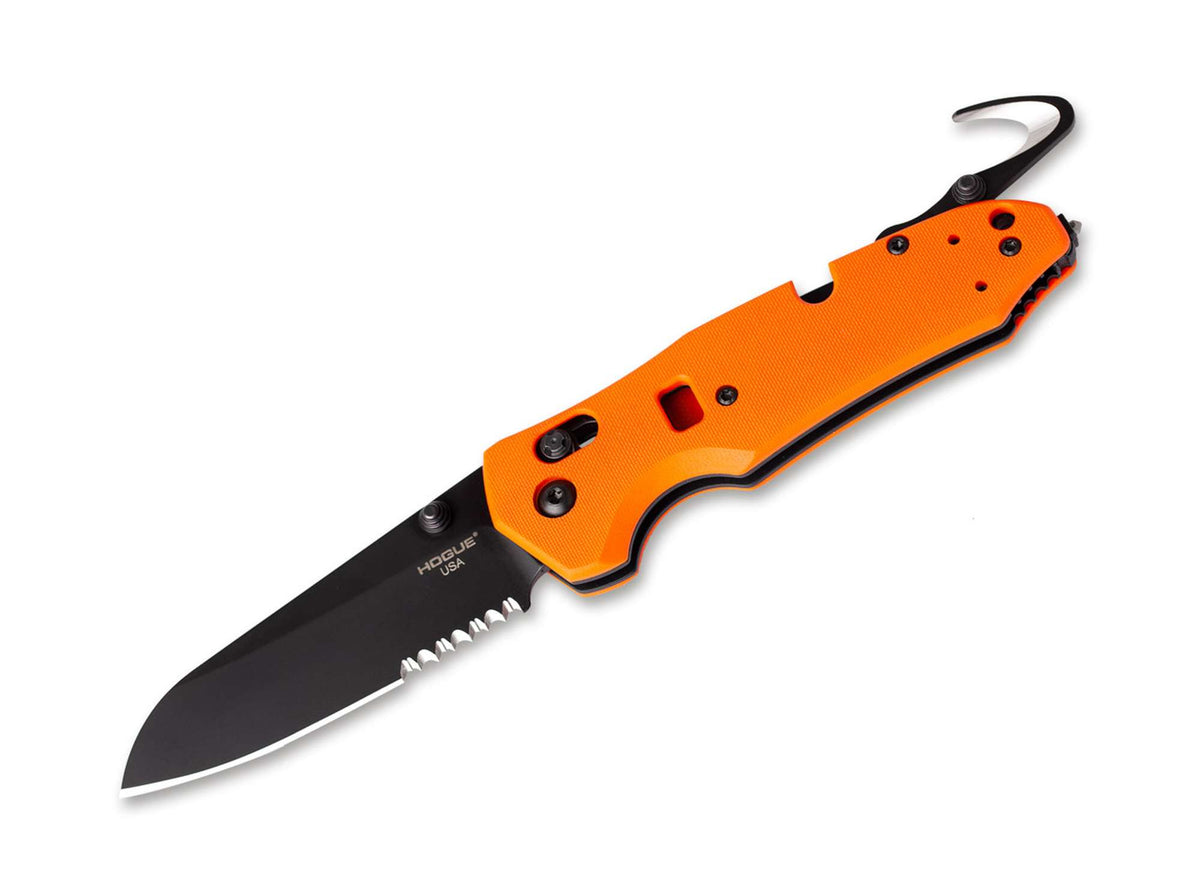 Σουγιάς Hogue Trauma 3.4 First Response Tool G10 Orange Serrated | www.lightgear.gr