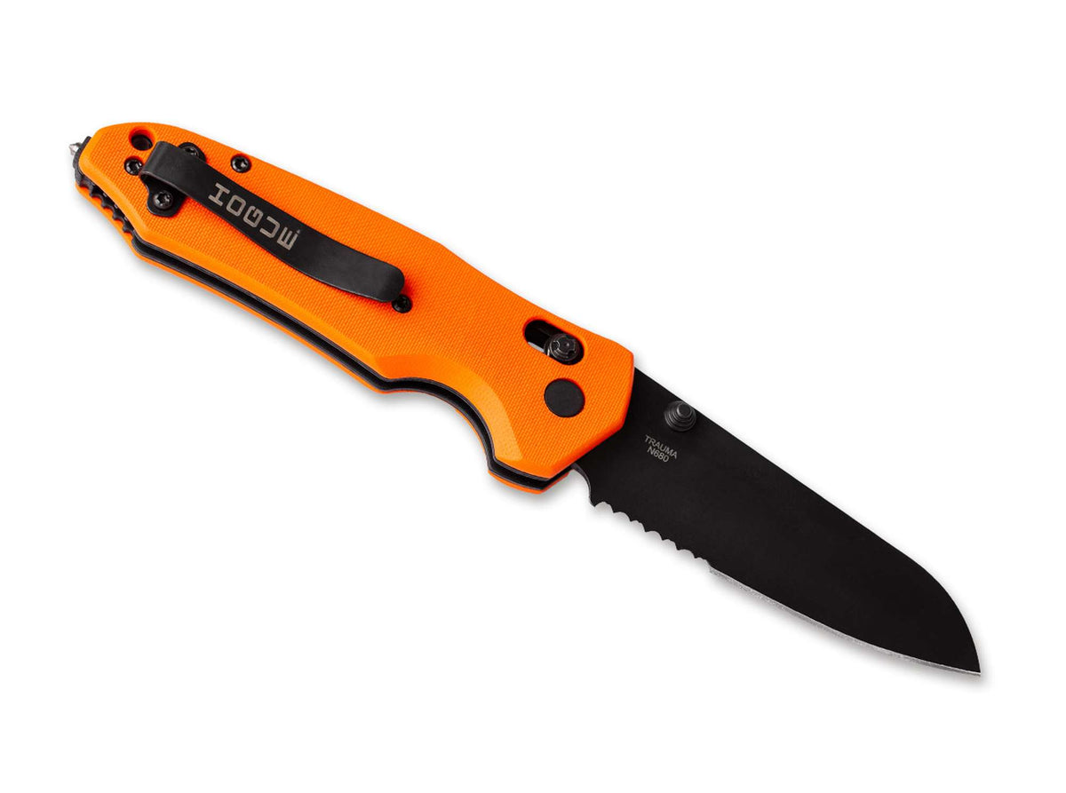 Σουγιάς Hogue Trauma 3.4 First Response Tool G10 Orange Serrated | www.lightgear.gr