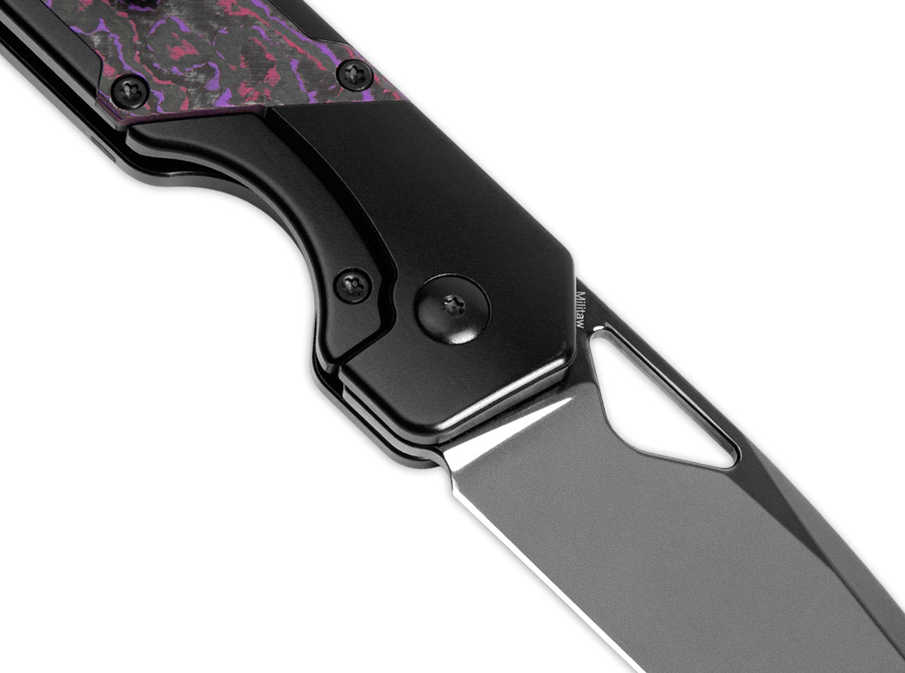 Σουγιάς Kizer Militaw Titanium Fatcarbon Purple Haze | www.lightgear.gr