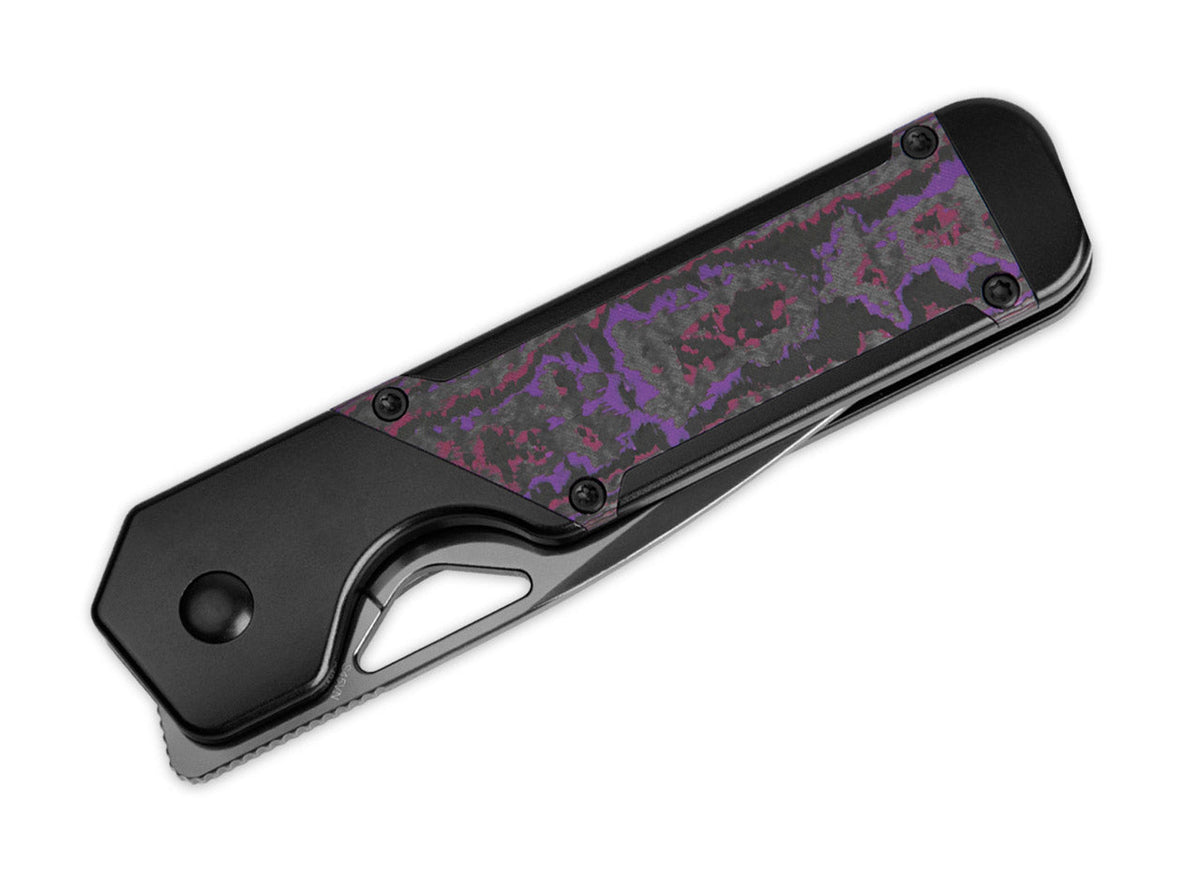 Σουγιάς Kizer Militaw Titanium Fatcarbon Purple Haze | www.lightgear.gr