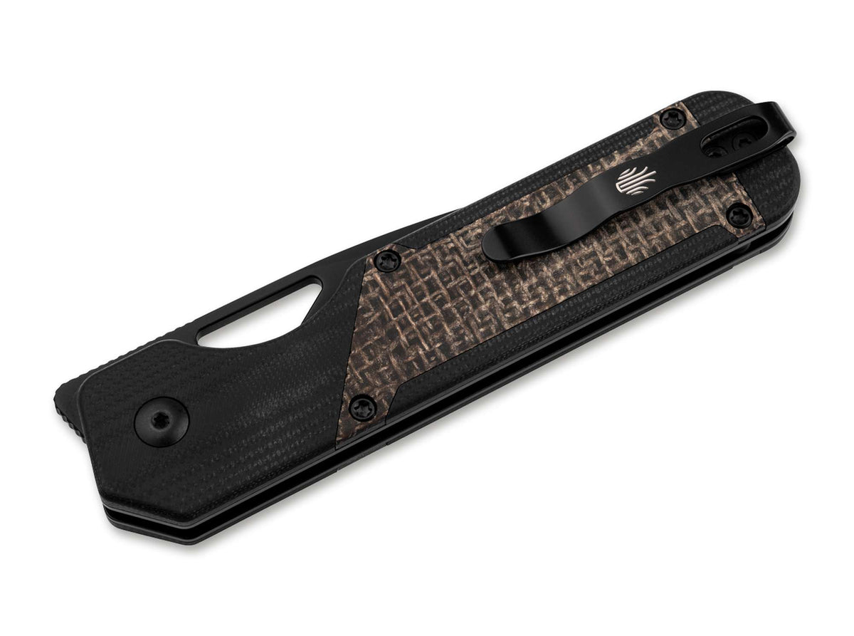 Σουγιάς Kizer Militaw G10 Black Micarta Brown Nitro-V | www.lightgear.gr