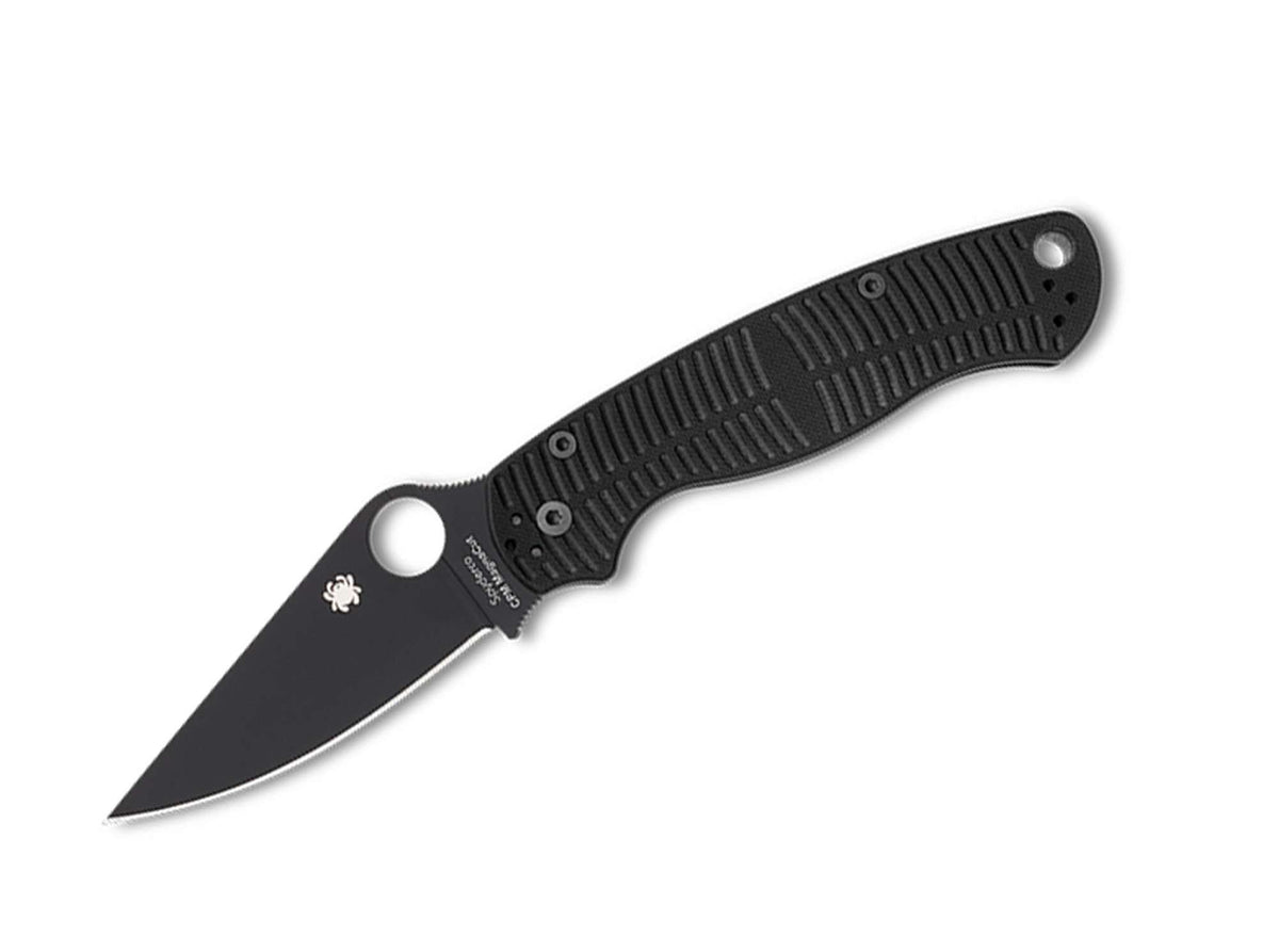 Σουγιάς Spyderco Para Military 2 Salt Black G10 CPM MagnaCut Black Blade PlainEdge | www.lightgear.gr