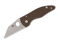 Σουγιάς Spyderco MicroJimbo Brown G10 CPM 15V PlainEdge Sprint Run | www.lightgear.gr