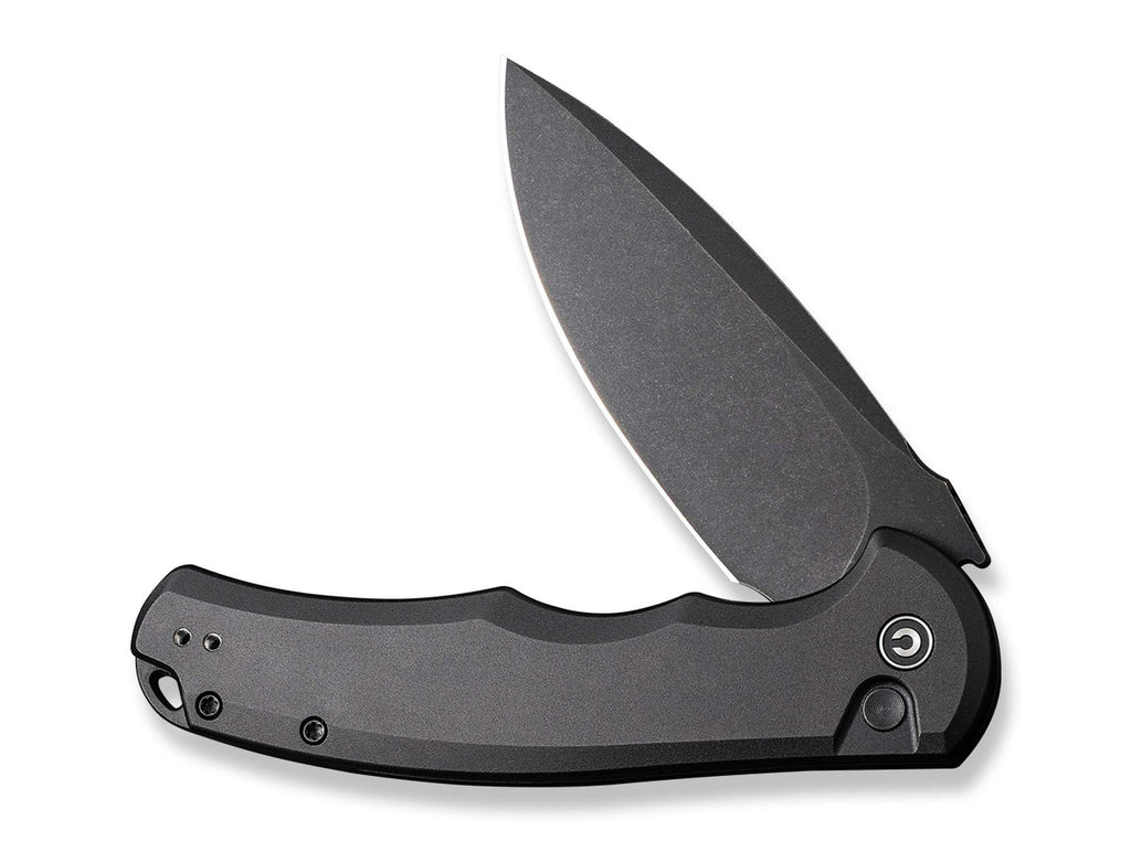 Σουγιάς CIVIVI Button Lock Praxis Aluminum All Black Nitro-V | www.lightgear.gr