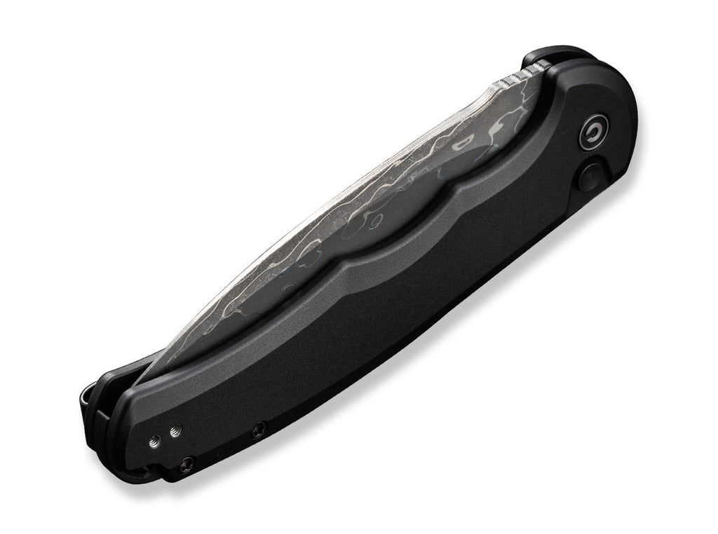 Σουγιάς CIVIVI Button Lock Praxis Aluminum Black Damascus | www.lightgear.gr