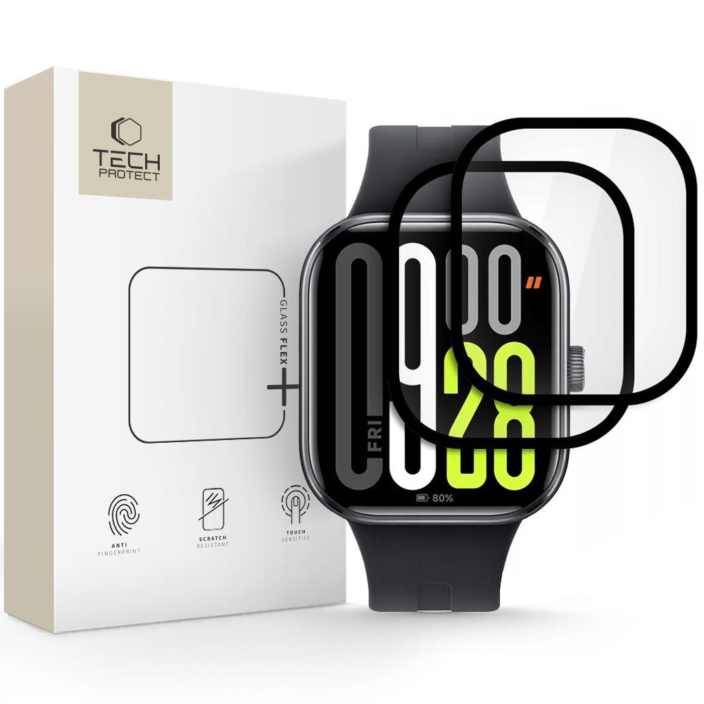 Glass Flex+ Hybrid Glass Tech-Protect για Xiaomi Redmi Watch 5 Μαύρο 2τεμ | www.lightgear.gr