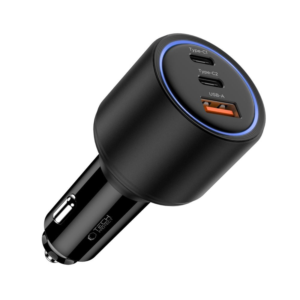 Φορτιστής Αυτοκινήτου CC04 3-Port PD175W Μαύρο | www.lightgear.gr