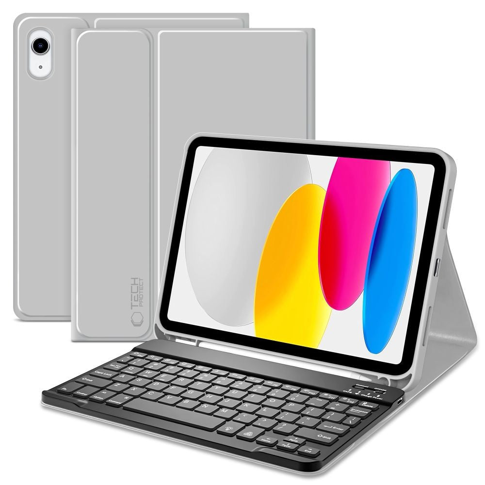 SC Pen + Keyboard Θήκη Tech-Protect για iPad 10.9" 2022 (10th Gen) / 11" 2025 (11th Gen) Γκρι | www.lightgear.gr