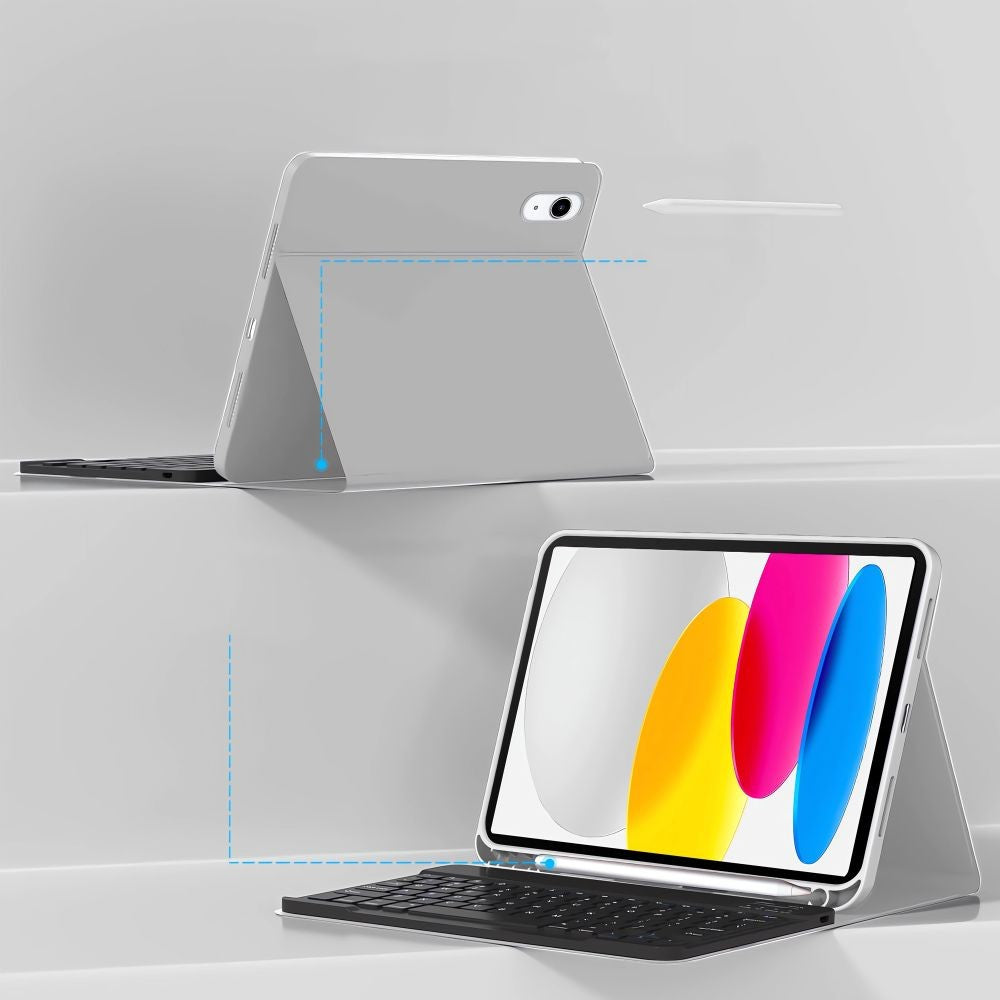 SC Pen + Keyboard Θήκη Tech-Protect για iPad 10.9" 2022 (10th Gen) / 11" 2025 (11th Gen) Γκρι | www.lightgear.gr