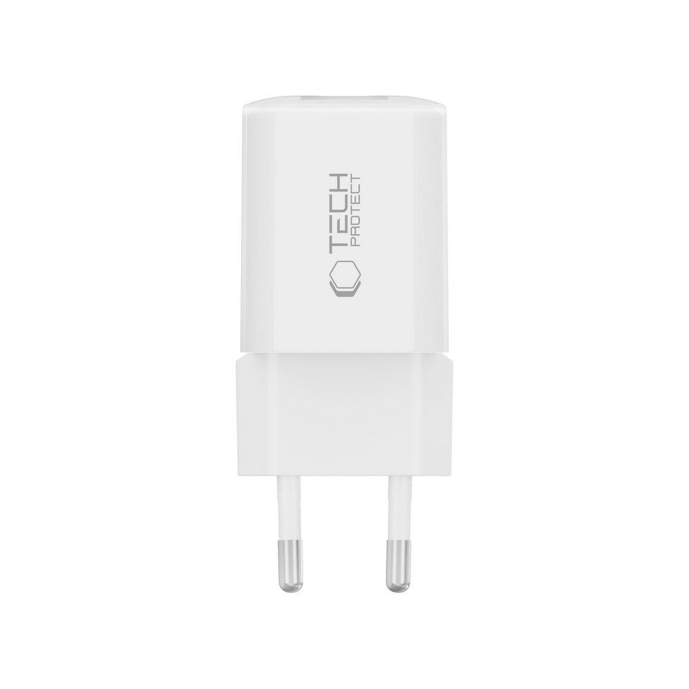 Επιτοίχιος Φορτιστής Tech-Protect NCM33W 2-Port PD33W/QC3.0 Λευκό | www.lightgear.gr
