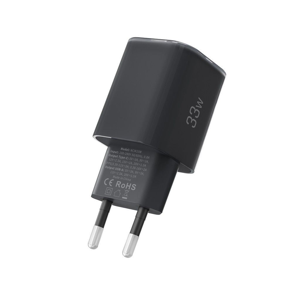 Επιτοίχιος Φορτιστής Tech-Protect NCM33W 2-Port PD33W/QC3.0 Μαύρο | www.lightgear.gr