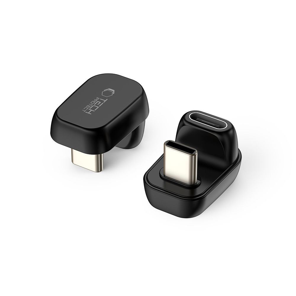 Ultraboost AA04 USB-C Angled Adapter Tech-Protect Μαύρο | www.lightgear.gr