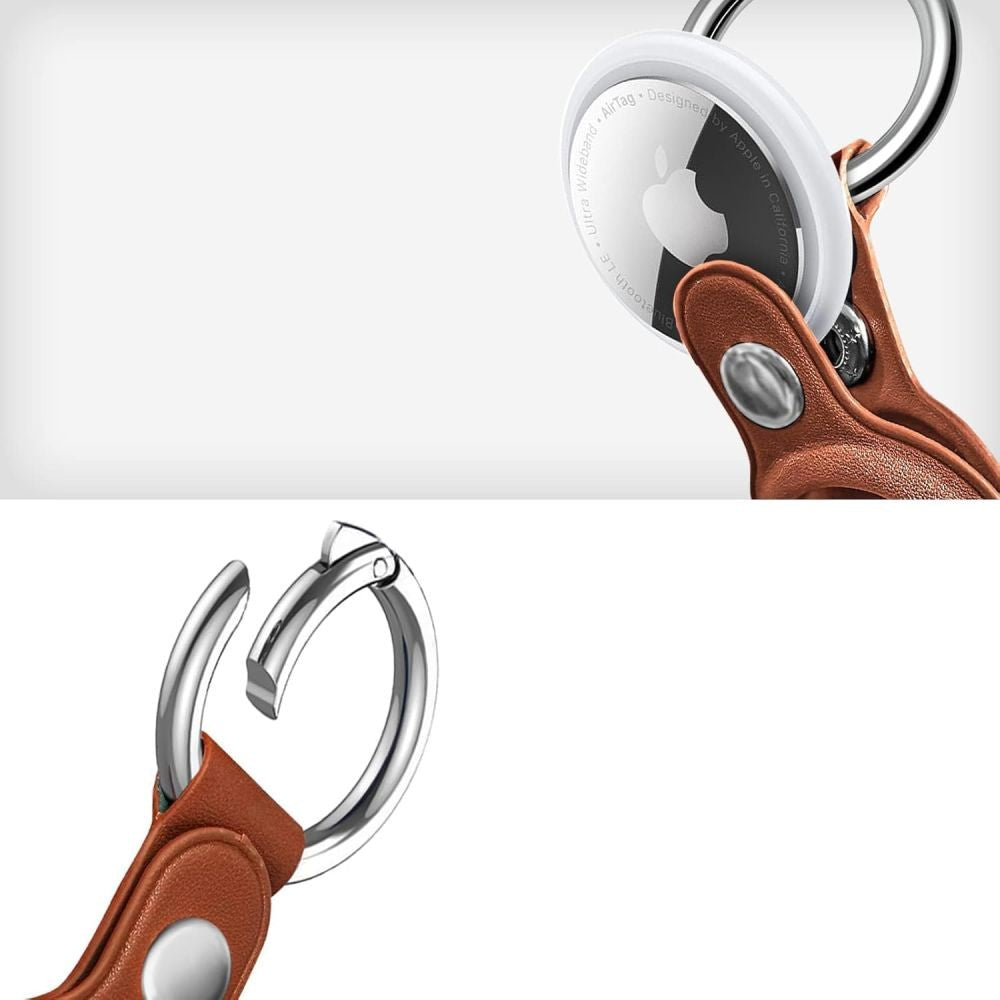 NaturalFit Θήκη Tech-Protect για Apple AirTag 1/2 Καφέ | www.lightgear.gr